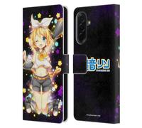 Head Case Designs Officially Licensed Hatsune Miku Kagamine Rin Characters Leather Wallet Case Compatible With Samsung Galaxy A36 5G