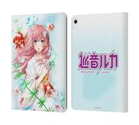 Head Case Designs Officially Licensed Hatsune Miku Megurine Luka Characters Leather Wallet Case Compatible With Apple iPad Air 13 2024/2025