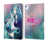 Head Case Designs Officially Licensed Hatsune Miku Nebula Graphics Leather Wallet Case Compatible With Apple iPad Air 11 2020/2022/2024/2025