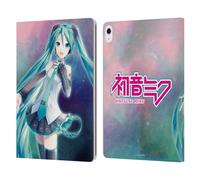 Head Case Designs Officially Licensed Hatsune Miku Nebula Graphics Leather Wallet Case Compatible With Apple iPad Air 13 2024/2025