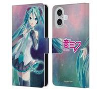 Head Case Designs Officially Licensed Hatsune Miku Nebula Graphics Leather Wallet Case Compatible With Apple iPhone 16