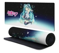 Head Case Designs Officially Licensed Hatsune Miku Night Sky Graphics 37.4 x 15.75 x 0.16 inches (900 x 400 mm) - XL Gaming Office Desk PC Keyboard Mouse Mat Pad