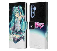 Head Case Designs Officially Licensed Hatsune Miku Night Sky Graphics Leather Wallet Case Compatible With Samsung Galaxy A16 5G