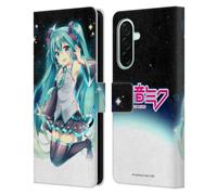 Head Case Designs Officially Licensed Hatsune Miku Night Sky Graphics Leather Wallet Case Compatible With Samsung Galaxy A26 5G