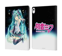 Head Case Designs Officially Licensed Hatsune Miku Night Sky Graphics Leather Wallet Case Compatible With Apple iPad Air 13 2024/2025