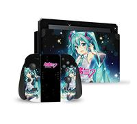 Head Case Designs Officially Licensed Hatsune Miku Night Sky Graphics Vinyl Sticker Gaming Skin Decal Cover Compatible With Nintendo Switch Console & Dock & Joy-Con Controller Bundle