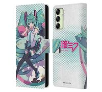 Head Case Designs Officially Licensed Hatsune Miku Pastels Graphics Leather Wallet Case Compatible With Samsung Galaxy A14 5G