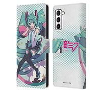 Head Case Designs Officially Licensed Hatsune Miku Pastels Graphics Leather Wallet Case Compatible With Samsung Galaxy S21+ 5G