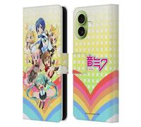 Head Case Designs Officially Licensed Hatsune Miku Rainbow Virtual Singers Leather Wallet Case Compatible With Apple iPhone 17