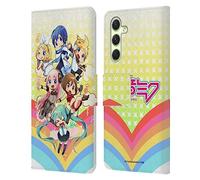 Head Case Designs Officially Licensed Hatsune Miku Rainbow Virtual Singers Leather Wallet Case Compatible With Samsung Galaxy A54 5G