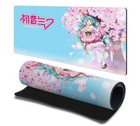 Head Case Designs Officially Licensed Hatsune Miku Sakura Graphics 23.62 x 11.81 x 0.12 inches (600 x 300 mm) - L Gaming Office Desk PC Keyboard Mouse Mat Pad