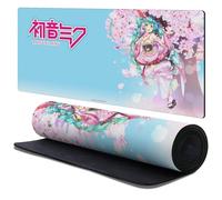 Head Case Designs Officially Licensed Hatsune Miku Sakura Graphics 37.4 x 15.75 x 0.16 inches (900 x 400 mm) - XL Gaming Office Desk PC Keyboard Mouse Mat Pad