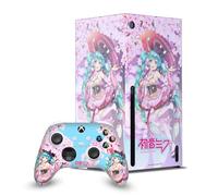 Head Case Designs Officially Licensed Hatsune Miku Sakura Graphics Game Console Wrap and Game Controller Skin Bundle Compatible With Xbox Series X