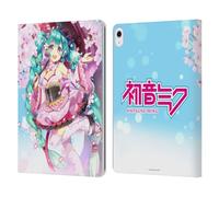 Head Case Designs Officially Licensed Hatsune Miku Sakura Graphics Leather Wallet Case Compatible With Apple iPad Air 13 2024/2025