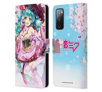 Head Case Designs Officially Licensed Hatsune Miku Sakura Graphics Leather Wallet Case Compatible With Samsung Galaxy S20 FE / 5G