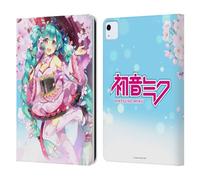 Head Case Designs Officially Licensed Hatsune Miku Sakura Graphics Leather Wallet Case Compatible With Apple iPad Air 11 2020/2022/2024/2025