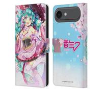 Head Case Designs Officially Licensed Hatsune Miku Sakura Graphics Leather Wallet Case Compatible With Apple iPhone 17 Air