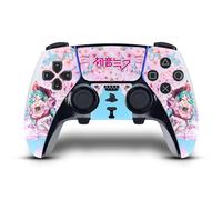 Head Case Designs Officially Licensed Hatsune Miku Sakura Graphics Vinyl Sticker Gaming Skin Decal Cover Compatible With Sony PlayStation 5 PS5 DualSense Edge Controller
