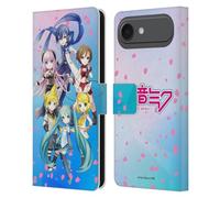 Head Case Designs Officially Licensed Hatsune Miku Sakura Virtual Singers Leather Wallet Case Compatible With Apple iPhone 17 Air