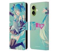 Head Case Designs Officially Licensed Hatsune Miku Sing Graphics Leather Wallet Case Compatible With Apple iPhone 17