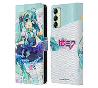 Head Case Designs Officially Licensed Hatsune Miku Stars And Rainbow Graphics Leather Wallet Case Compatible With Samsung Galaxy A14 5G