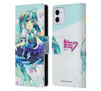 Head Case Designs Officially Licensed Hatsune Miku Stars And Rainbow Graphics Leather Wallet Case Compatible With Apple iPhone 11