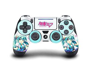 Head Case Designs Officially Licensed Hatsune Miku Stars And Rainbow Graphics Vinyl Sticker Gaming Skin Decal Cover Compatible With Sony PlayStation 4 PS4 DualShock 4 Controller