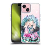 Head Case Designs Officially Licensed Hatsune Miku Wink Graphics Gel Case [Military Grade Protection] Compatible with Apple iPhone 15 and Compatible with MagSafe