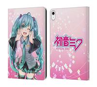 Head Case Designs Officially Licensed Hatsune Miku Wink Graphics Leather Wallet Case Compatible With Apple iPad 10.9 2022/2025