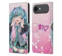 Head Case Designs Officially Licensed Hatsune Miku Wink Graphics Leather Wallet Case Compatible With Apple iPhone 17 Air