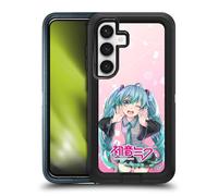 Head Case Designs Officially Licensed Hatsune Miku Wink Graphics Ultra-Armoured Shockproof Case [Military Grade Protection] Compatible With Samsung Galaxy S24 5G