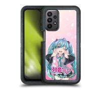 Head Case Designs Officially Licensed Hatsune Miku Wink Graphics Ultra-Armoured Shockproof Case [Military Grade Protection] Compatible With Samsung Galaxy A23 / 5G (2022)