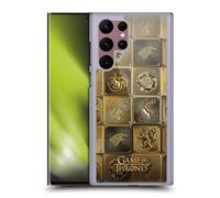 Head Case Designs Officially Licensed HBO Game of Thrones All Houses Golden Sigils Hard Back Case Compatible With Samsung Galaxy S22 Ultra 5G