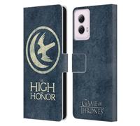 Head Case Designs Officially Licensed HBO Game of Thrones Arryn Dark Distressed Look Sigils Leather Book Wallet Case Cover Compatible With Motorola Moto G Power (2024)