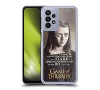 Head Case Designs Officially Licensed HBO Game of Thrones Arya Stark Character Quotes Hard Back Case Compatible With Samsung Galaxy A23 / 5G (2022)