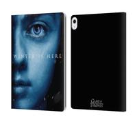 Head Case Designs Officially Licensed HBO Game of Thrones Arya Stark Winter Is Here Leather Wallet Case Compatible With Apple iPad Air 13 2024/2025