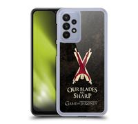 Head Case Designs Officially Licensed HBO Game of Thrones Bolton Dark Distressed Look Sigils Hard Back Case Compatible With Samsung Galaxy A23 / 5G (2022)