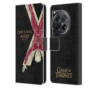 Head Case Designs Officially Licensed HBO Game of Thrones Bolton House Mottos Leather Book Wallet Case Cover Compatible With OnePlus 12