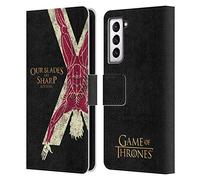 Head Case Designs Officially Licensed HBO Game of Thrones Bolton House Mottos Leather Wallet Case Compatible With Samsung Galaxy S21 5G