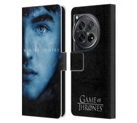 Head Case Designs Officially Licensed HBO Game of Thrones Bran Stark Winter Is Here Leather Book Wallet Case Cover Compatible With OnePlus 12