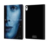 Head Case Designs Officially Licensed HBO Game of Thrones Cersei Lannister Winter Is Here Leather Wallet Case Compatible With Apple iPad Air 13 2024/2025