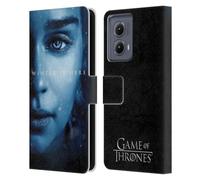 Head Case Designs Officially Licensed HBO Game of Thrones Daenerys Targaryen Winter Is Here Leather Book Wallet Case Cover Compatible With Motorola Edge (2024)