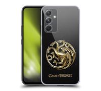 Head Case Designs Officially Licensed HBO Game of Thrones Gold Targaryen Embossed Sigils Hard Back Case Compatible With Samsung Galaxy A54 5G