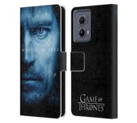 Head Case Designs Officially Licensed HBO Game of Thrones Jaime Lannister Winter Is Here Leather Book Wallet Case Cover Compatible With Motorola Edge (2024)