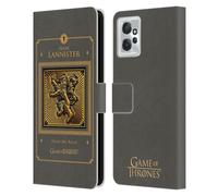 Head Case Designs Officially Licensed HBO Game of Thrones Lannister Border Golden Sigils Leather Book Wallet Case Cover Compatible With Motorola Moto G Power (2023)