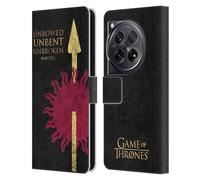 Head Case Designs Officially Licensed HBO Game of Thrones Martell House Mottos Leather Book Wallet Case Cover Compatible With OnePlus 12