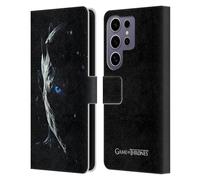 Head Case Designs Officially Licensed HBO Game of Thrones Night King Season 7 Key Art Leather Wallet Case Compatible With Samsung Galaxy S25 Ultra