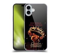 Head Case Designs Officially Licensed HBO Game of Thrones One Throne Key Art Hard Back Case Compatible With Apple iPhone 16 Plus