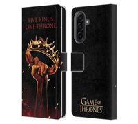 Head Case Designs Officially Licensed HBO Game of Thrones One Throne Key Art Leather Wallet Case Compatible With Samsung Galaxy A17 4G / 5G