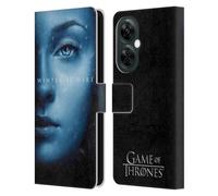 Head Case Designs Officially Licensed HBO Game of Thrones Sansa Stark Winter Is Here Leather Book Wallet Case Cover Compatible With OnePlus Nord N30
